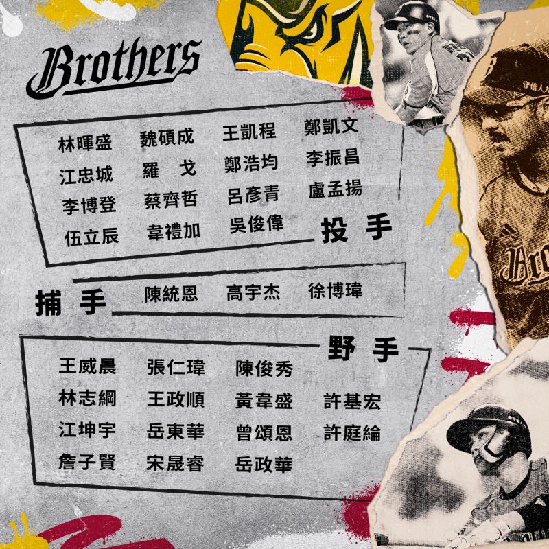 中信兄弟 2025 台灣大賽名單